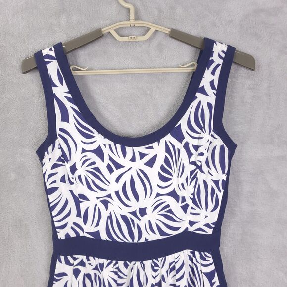 Lilly Pulitzer Irene Need My Shades Navy White Mini Dress Size 8 Strappy Preppy - Picture 3 of 13